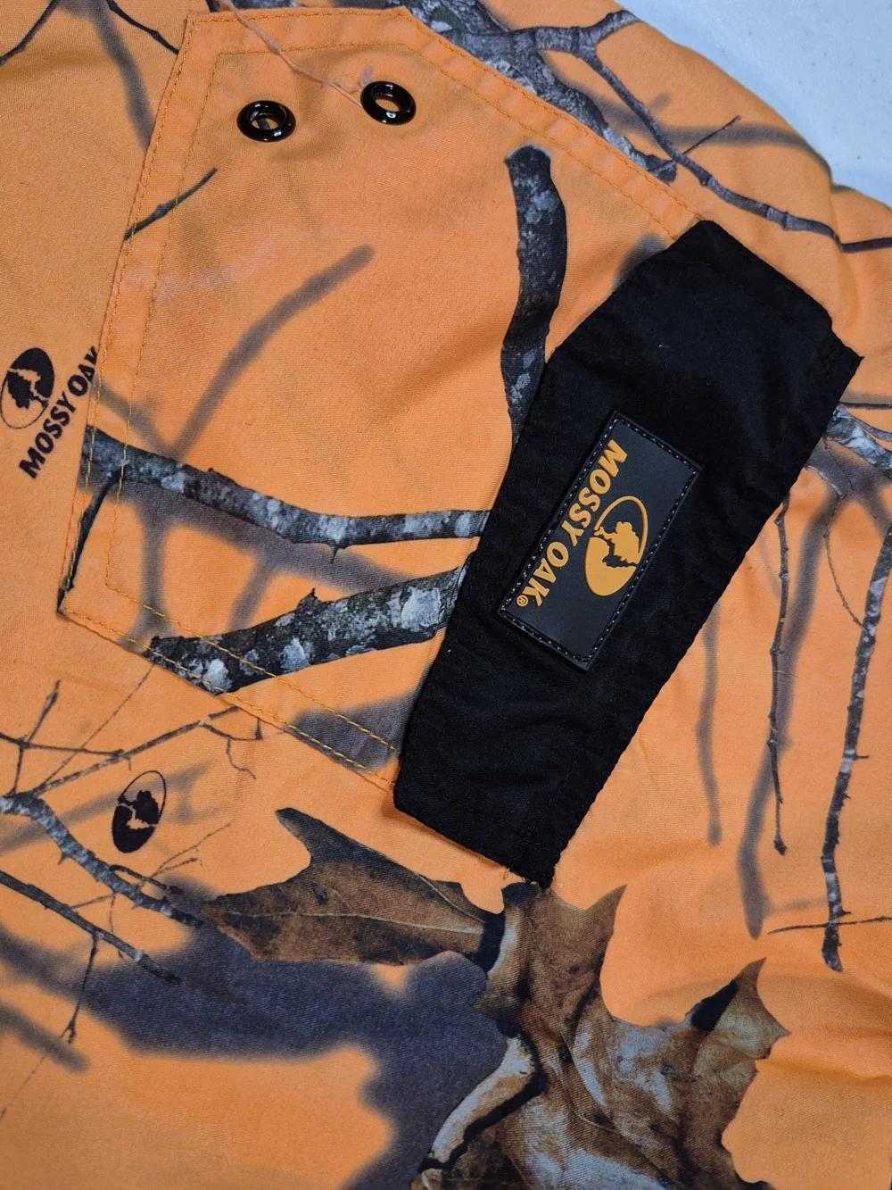 Mossy Oak Men's Orange Camo Swim Trunks 4832